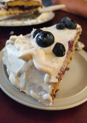 Una foto de Pastel de arándano