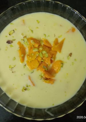 A picture of Mango Custard.