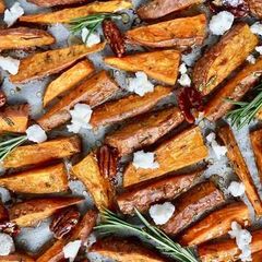 Flavorful Sweet Potato Wedges A picture of Flavorful Sweet Potato Wedges.