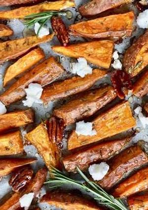 A picture of Flavorful Sweet Potato Wedges.