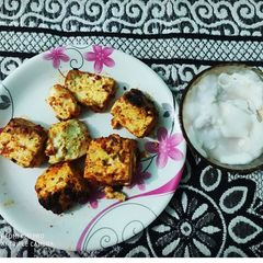 Paneer tikka A picture of Paneer tikka.