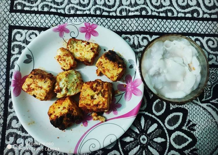 Simple Way to Prepare Homemade Paneer tikka