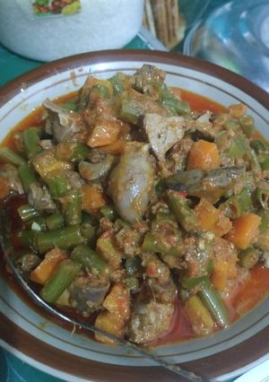 Foto resep Rendang buncis wortel ati ampela