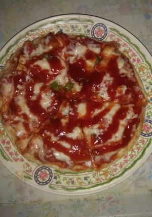 A picture of Vegetable pizza.