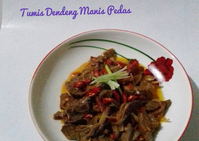 Tumis Dendeng Manis Pedas