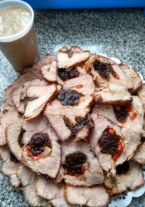 Una foto de Bondiola al vino patero