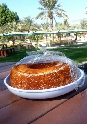 صورة لوصفة كيكة قرص عقيلي