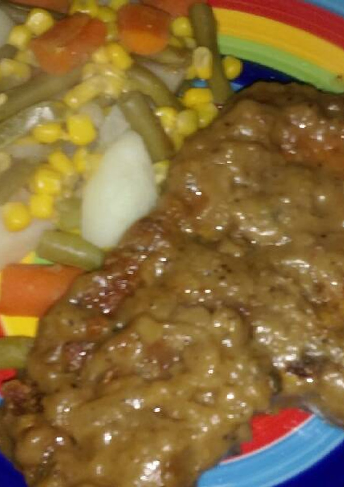 A picture of Smothered chops.