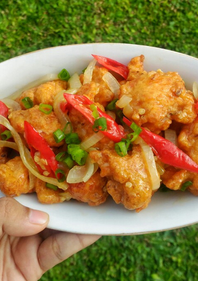 Foto resep Ayam Goreng Saus Lemon Madu