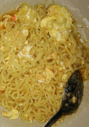 Foto resep Mie nyemek sambel korek😝😏