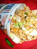 Egg bhel puri