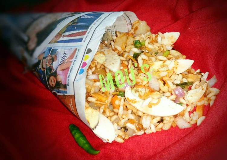 Egg bhel puri