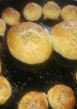 Una foto de Pancitos de queso y semillas