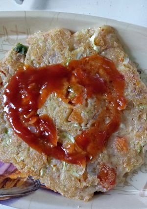 A picture of Vegetables chilla.