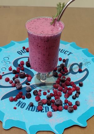 Φωτογραφία της συνταγής Smoothie blueberries με γάλα αμυγδάλου