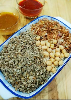 صورة لوصفة كشري مصري زي المطاعم