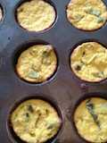 Muffins de elote, rajas poblanas y calabacitas.ॐ🇲🇽