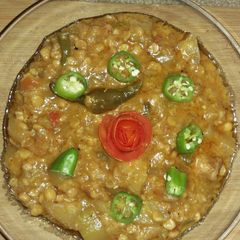 A picture of Kadu dal chana.