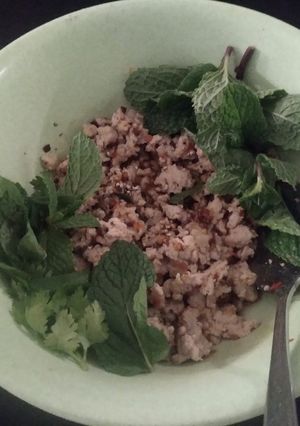 Foto resep Laab gai ลาบไก่ Thai Chicken Salad