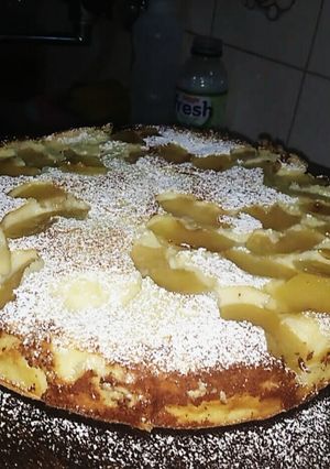 Una foto de Torta de ricota y manzana