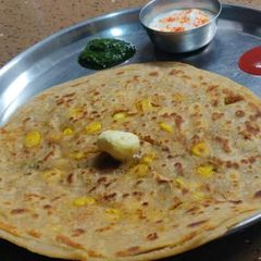 Potato corn paratha A picture of Potato corn paratha.