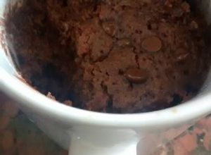 Una foto de Torta en taza de chocolate, realmente rica