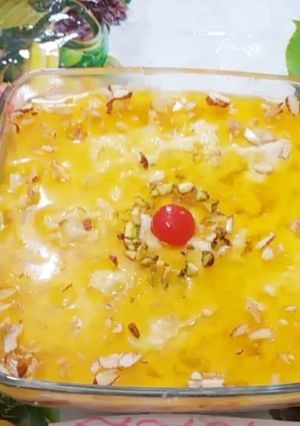 A picture of Bread kheer trifile.