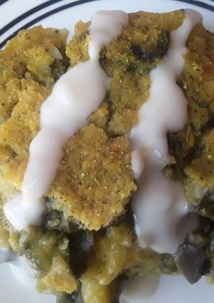 Una foto de Conchitas🍝 en salsa cremosa🧀 de calabaza🎃 y acelgas🌿...🤔