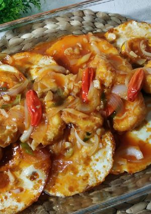 Foto resep Telor Ceplok Tofu Asam Manis