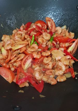 Foto resep Oseng udang sungai