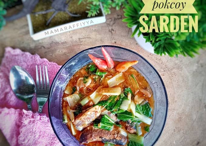 Tumis pokcoy sarden