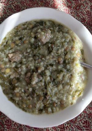 عکسی از دستور آش برنج و عدس (شوربای سرماخوردگی)