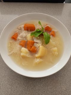 Una foto de Pucherito con fideos (Sin Garbanzos)