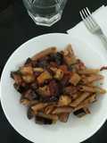 Revuelto de Berenjena y Tomate con pasta 🍆🍅