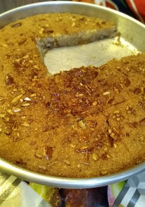 صورة لوصفة طريقة البسبوسة بخطوات بسيطة وناجحة😋❤️