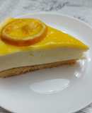 Tarta de mousse de limón