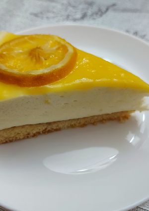 Una foto de Tarta de mousse de limón