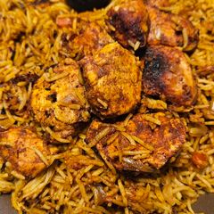 A picture of Chicken Kabsa - كبسة سعودية.
