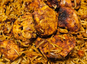 A picture of Chicken Kabsa - كبسة سعودية.