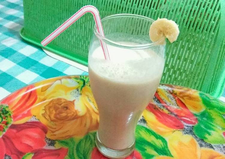 (Sarapan Cepat) Banana Smoothies with Gabin Crackers + Energen ✅