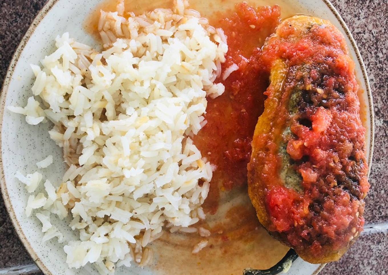 Chiles rellenos de carne