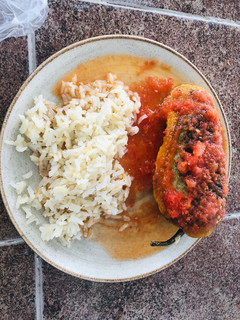 Una foto de Chiles rellenos de carne