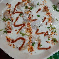 A picture of Dahi bare Ramadan special with Huma kitchen.