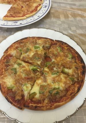 صورة لوصفة بيتزا المشروم (الفطر)
