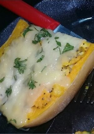 Una foto de Zapallo relleno!!🌽