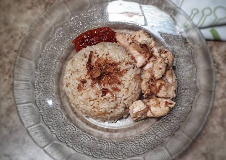 Cara Membuat Nasi hainan rice cooker Anti Gagal