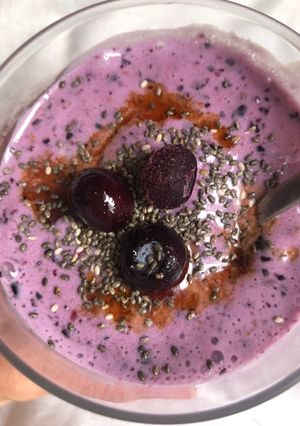 Una foto de Smoothie Arándanos