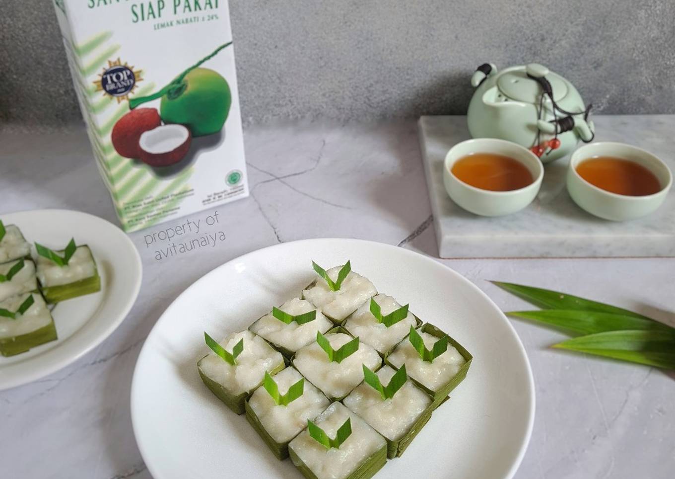 Resep ini pemenang favourite santan kara-Kue Pelita Daun Pandan