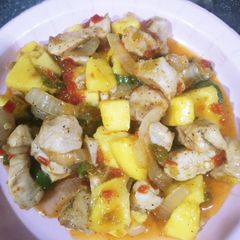 A picture of Sweet Jalapeño Mango Chicken.