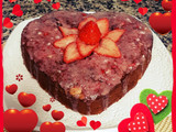 Bizcocho corazón de ♥... fresa